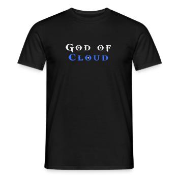 God of Cloud - Männer T-Shirt - Schwarz - Vorne - AI Model Male 178 light (178cm)