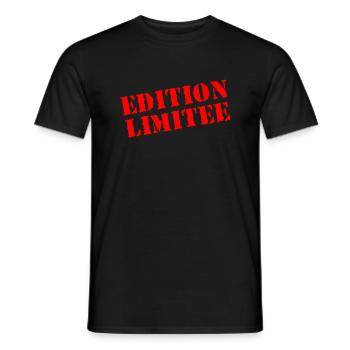 T-Shirt in limitierter Auflage - Männer T-Shirt - Schwarz - Vorne - AI Model Male 178 light (178cm)