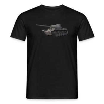 USSR tank - Men's T-Shirt - black - Front - AI Model Male 178 light (178cm)