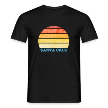 Santa Cruz - Men's T-Shirt - black - Front - AI Model Male 178 light (178cm)