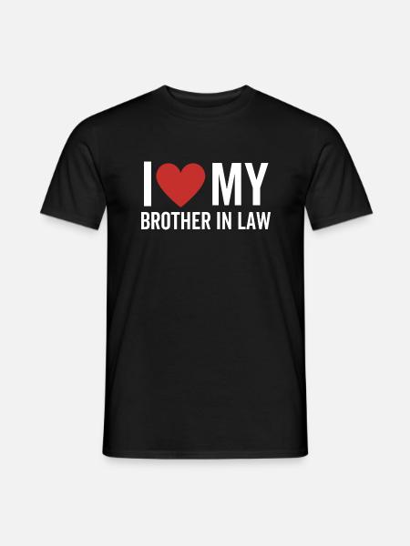J’aime mon beau-frère - T-shirt homme - noir