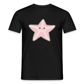 Seestern - Männer T-Shirt - Schwarz - Vorne - AI Model Male 178 light (178cm)