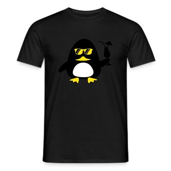 Beach Duck - Männer T-Shirt - Schwarz - Vorne - AI Model Male 178 light (178cm)