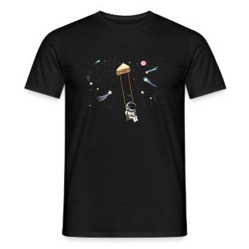 Astronaut Sandwich Liebe Astronomie Sandwich - Männer T-Shirt - Schwarz - Vorne - AI Model Male 178 light (178cm)