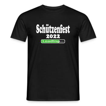 Schützenfest 2022 Loading - Männer T-Shirt - Schwarz - Vorne - AI Model Male 178 light (178cm)
