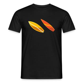 Sup pour les surfeur - T-shirt homme - noir - Devant - AI Model Male 178 light (178cm)