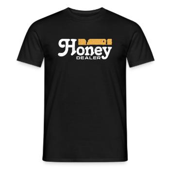 Honey Dealer Beekeeper Bee Honey Beekeeping Honeycomb - Men's T-Shirt - black - Front - AI Model Male 178 light (178cm)