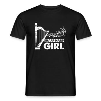 Conceptions de joueurs de harpe pour les conceptions de joueurs de harpe - T-shirt homme - noir - Devant - AI Model Male 178 light (178cm)