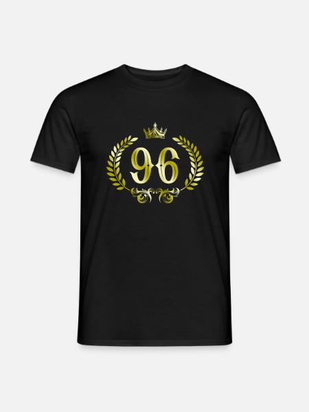 96 Number wreath - Men's T-Shirt - black