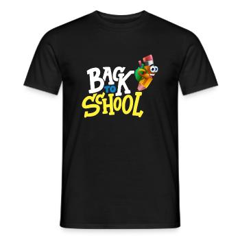 Back To School / Bonne Rentrée Scolaire - T-shirt homme - noir - Devant - AI Model Male 178 light (178cm)