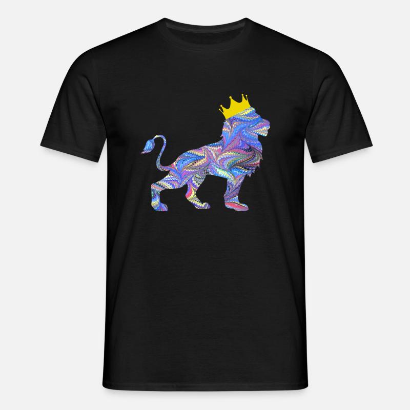 löwe e 45 - Männer T-Shirt - Schwarz