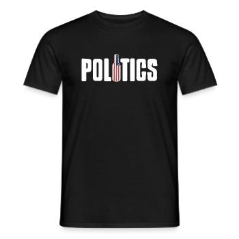 POLITICS Awesome Patriotic Beer Lover Designs - Männer T-Shirt - Schwarz - Vorne - AI Model Male 178 light (178cm)