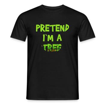 Faites semblant DANS UN ARBRE, Costume d’Halloween Cadeau d’octobre - T-shirt homme - noir - Devant - AI Model Male 178 light (178cm)