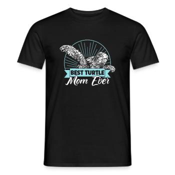 Turtle Lovers Sea Turtles Shieldkr - Men's T-Shirt - black - Front - AI Model Male 178 light (178cm)