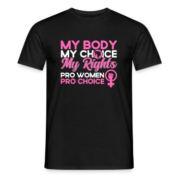 Feminismus Rechte der Frauen Feministisch Geschenk - Männer T-Shirt - Schwarz - Vorne - AI Model Male 178 light (178cm)
