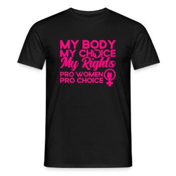 Feminismus Rechte der Frauen Feministisch Geschenk - Männer T-Shirt - Schwarz - Vorne - AI Model Male 178 light (178cm)