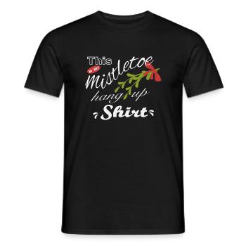 Chemise suspendue au gui - T-shirt homme - noir - Devant - AI Model Male 178 light (178cm)