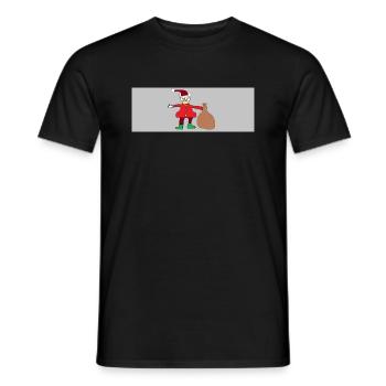 Weinsachtsman mais féroce - T-shirt homme - noir - Devant - AI Model Male 178 light (178cm)