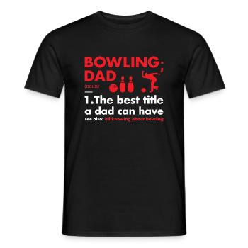 Sport Dad Definition Bowling - Männer T-Shirt - Schwarz - Vorne - AI Model Male 178 light (178cm)