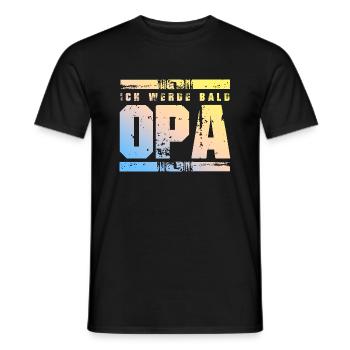 Ich werde Bald Opa - Männer T-Shirt - Schwarz - Vorne - AI Model Male 178 light (178cm)