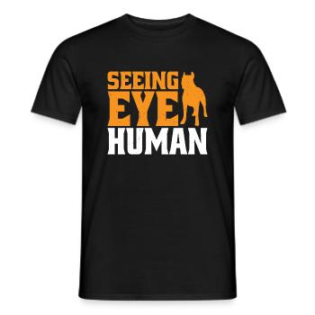 Seeing Eye Human 25 - Männer T-Shirt - Schwarz - Vorne - AI Model Male 178 light (178cm)