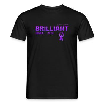Brilliant since 1976 - Men's T-Shirt - black - Front - AI Model Male 178 light (178cm)