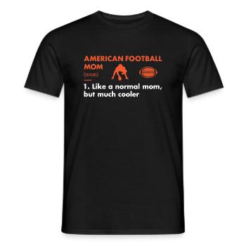 Sport Mom Definition American Football - Männer T-Shirt - Schwarz - Vorne - AI Model Male 178 light (178cm)