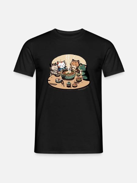 Doodle Cats - Männer T-Shirt - Schwarz