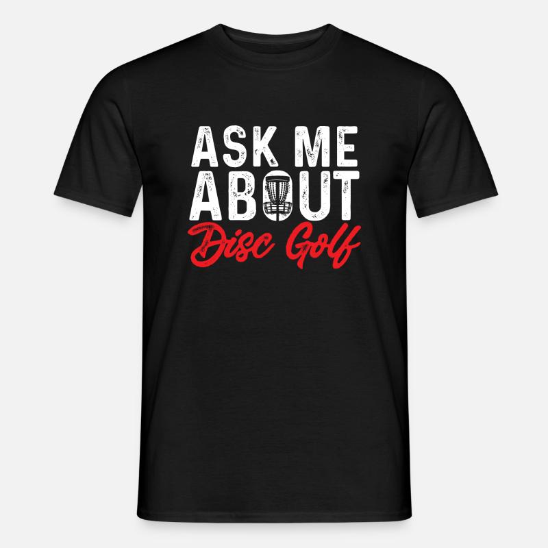 Discgolf Disc Golf Frisbee - Männer T-Shirt - Schwarz