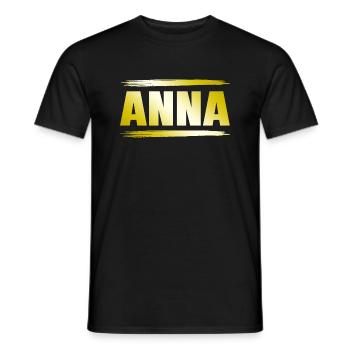 Anna - Männer T-Shirt - Schwarz - Vorne - AI Model Male 178 light (178cm)