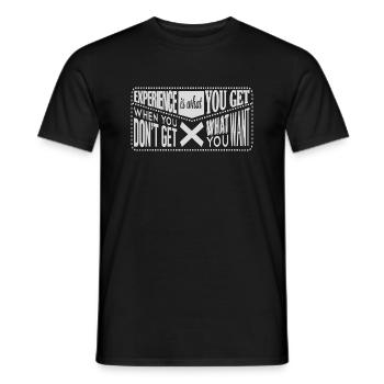230524 0005 experience - Männer T-Shirt - Schwarz - Vorne - AI Model Male 178 light (178cm)