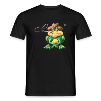 Grenouille au lasso - T-shirt homme - noir - Devant - AI Model Male 178 light (178cm)