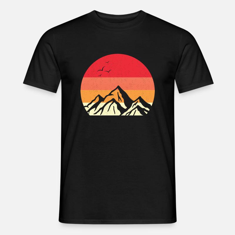 Red Sunset - Männer T-Shirt - Schwarz