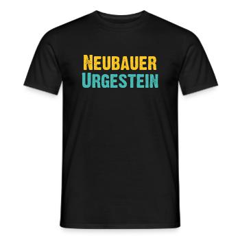 Neubauer Urgestein - Wiener Bezirks, Ureinwohner - Männer T-Shirt - Schwarz - Vorne - AI Model Male 178 light (178cm)