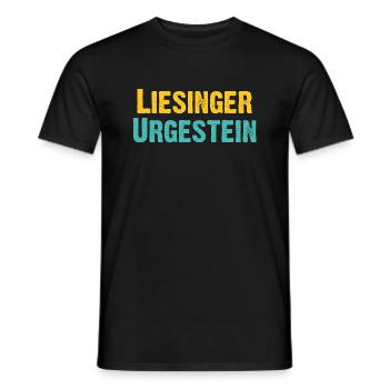 Liesinger Urgestein - Wiener Bezirks, Ureinwohner - Männer T-Shirt - Schwarz - Vorne - AI Model Male 178 light (178cm)