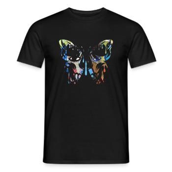 Tattoo Butterfly Nature Butterflies Cute Summer Cocoon - Men's T-Shirt - black - Front - AI Model Male 178 light (178cm)