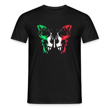 Italie Pays Drapeau États officiels Continent - T-shirt homme - noir - Devant - AI Model Male 178 light (178cm)