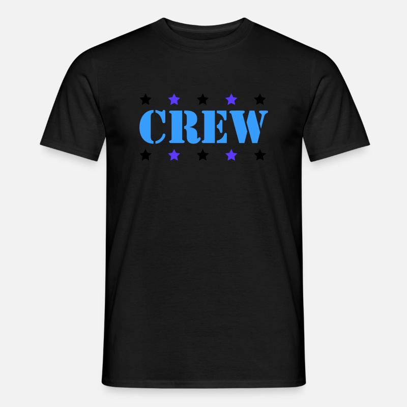 crew - Männer T-Shirt - Schwarz