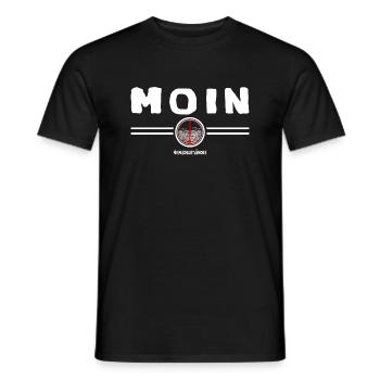 Moin Anker Vintage Nordic Style Norden - Männer T-Shirt - Schwarz - Vorne - AI Model Male 178 light (178cm)