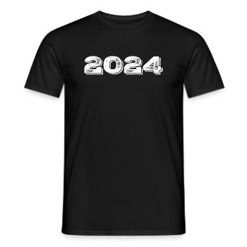 Cadeau d’anniversaire 2024 - 2024 - T-shirt homme - noir - Devant - AI Model Male 178 light (178cm)