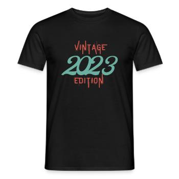 Jahrgang 2023 Ausgabe - Männer T-Shirt - Schwarz - Vorne - AI Model Male 178 light (178cm)