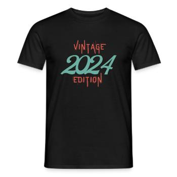 Vintage 2024 edition - T-shirt homme - noir - Devant - AI Model Male 178 light (178cm)