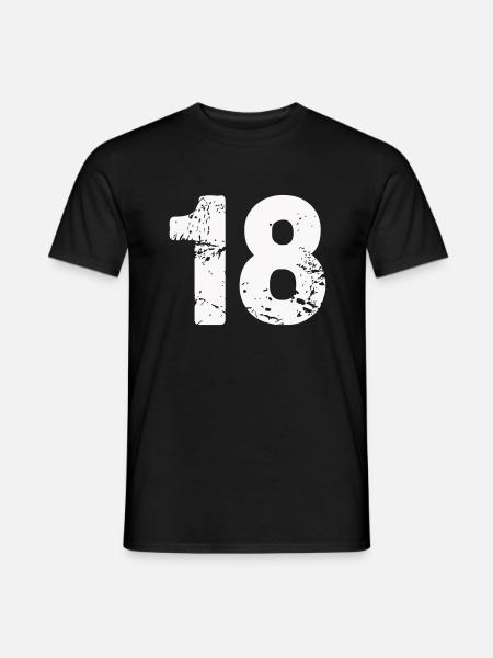 18 - Men's T-Shirt - black