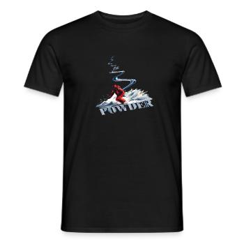 Ski alpin Ski descendant - T-shirt homme - noir - Devant - AI Model Male 178 light (178cm)