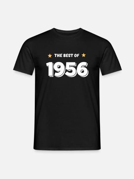 Das Beste von 1956 - Männer T-Shirt - Schwarz