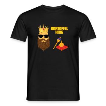 Potato King - Men's T-Shirt - black - Front - AI Model Male 178 light (178cm)