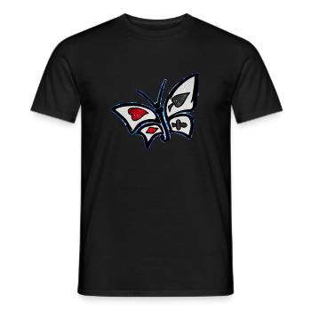 Papillon du Pays des Merveilles Cosmique - T-shirt homme - noir - Devant - AI Model Male 178 light (178cm)