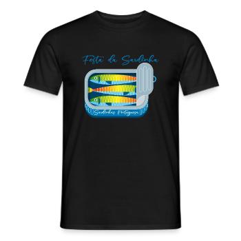 sardinhas - T-shirt homme - noir - Devant - AI Model Male 178 light (178cm)