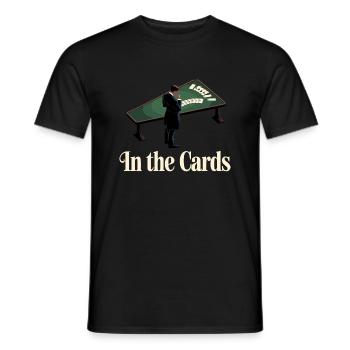 Conception stratégique d’un joueur de poker - T-shirt homme - noir - Devant - AI Model Male 178 light (178cm)