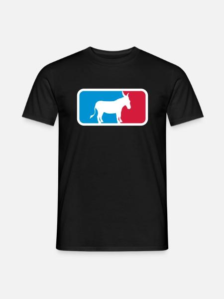 sport logo cool esel pferd pony klein packesel lan - Männer T-Shirt - Schwarz